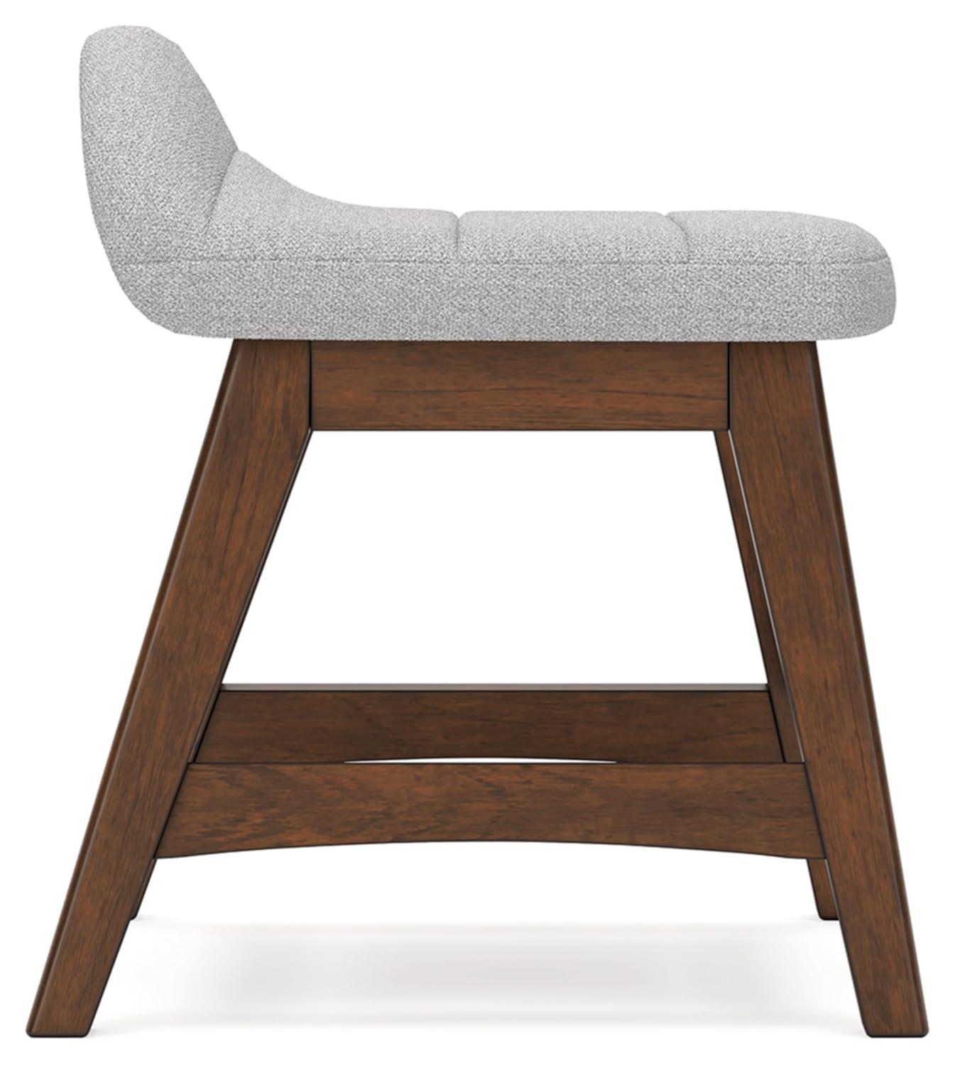 Signature Design by Ashley Lyncott Home Office Desk Chair, Light Gray/Brown