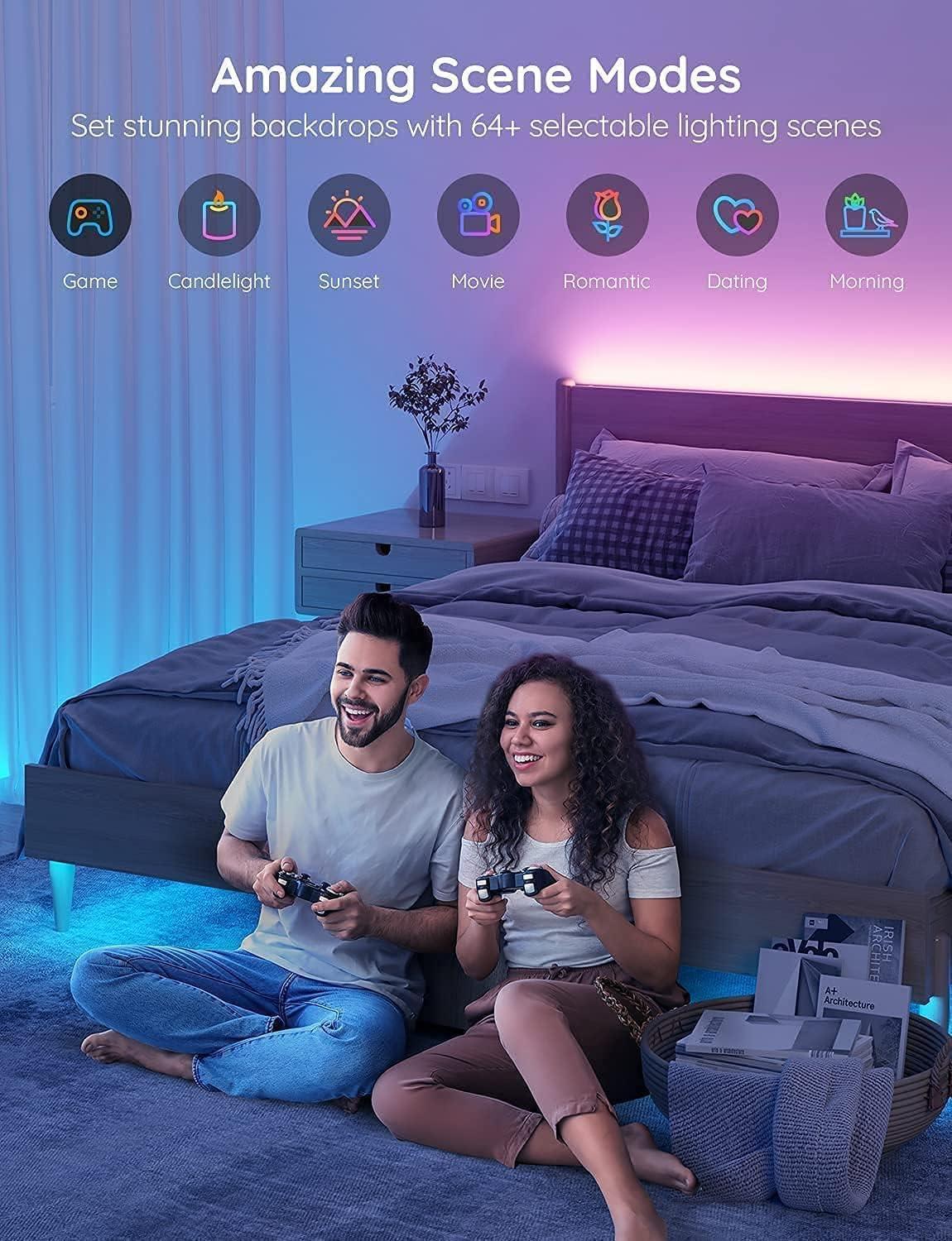 Govee 16.4ft RGB Smart LED Strip Lights with App Control