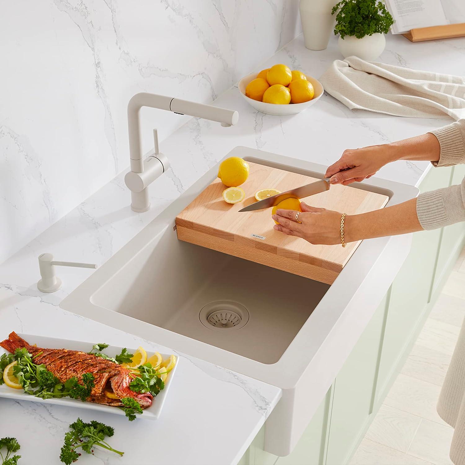 Blanco Beechwood Cutting Board for Ikon & Vintera Farmhouse Sinks