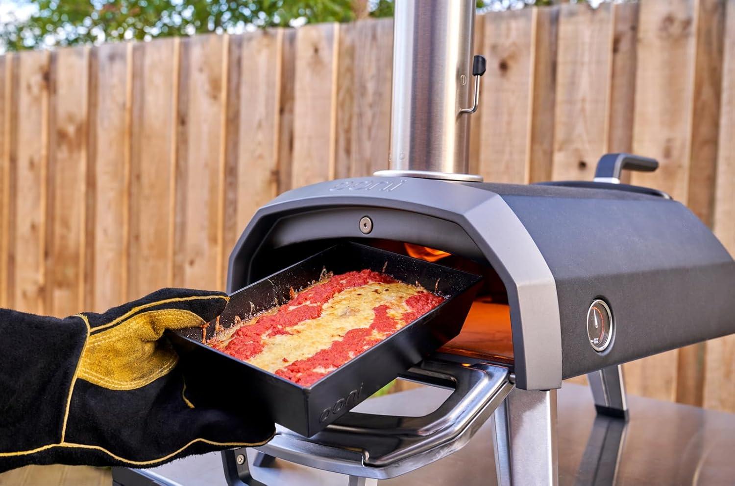 Small Non-Stick Aluminum Detroit-Style Pizza Pan with Lid