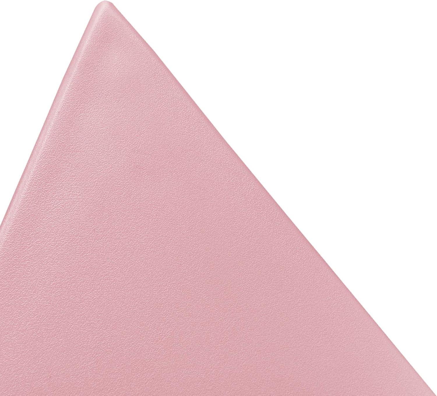Randolph Triangular Pink ABS Plastic Modern Side Table