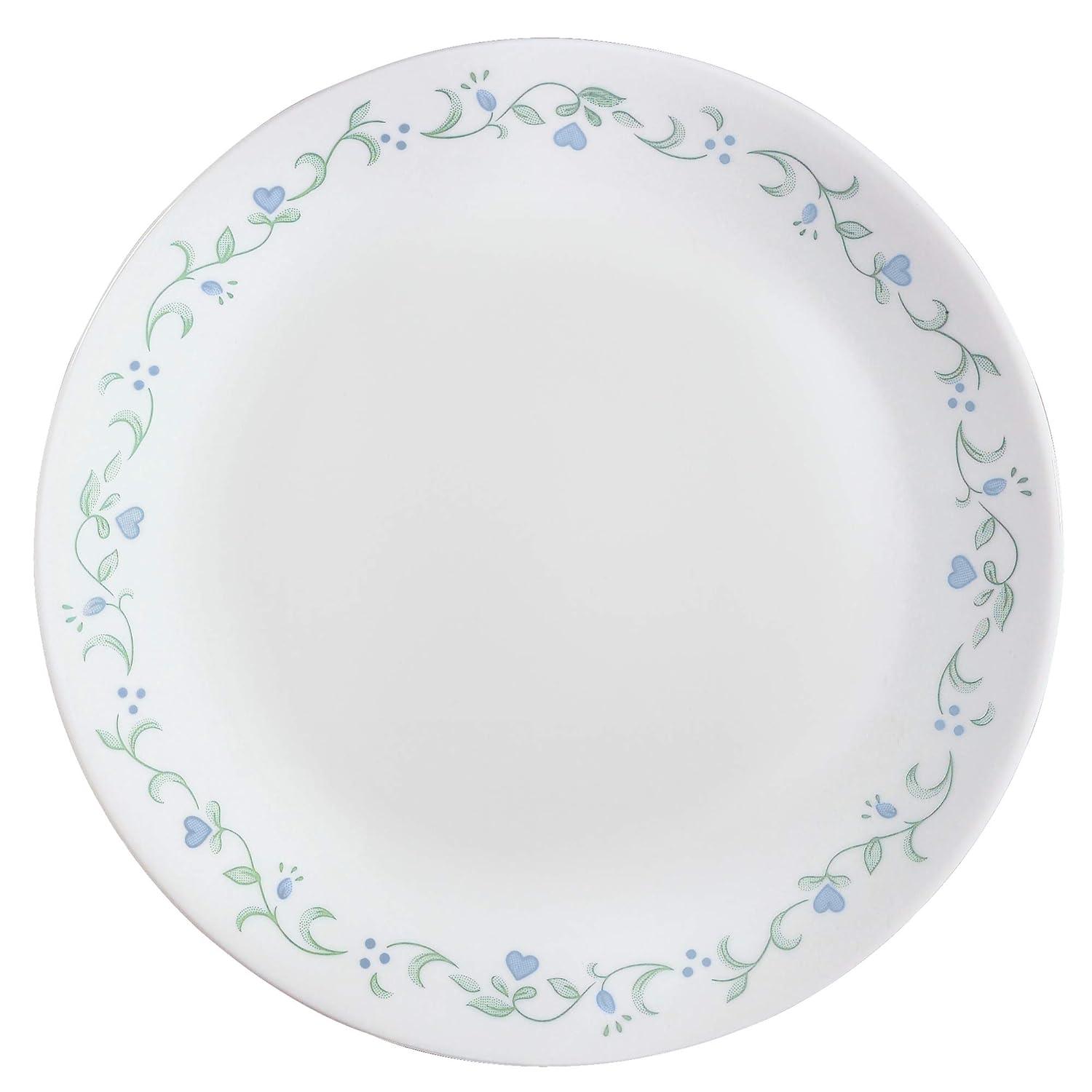 Corelle Livingware Country Cottage 10-1/4” Dinner Plate Vitrelle Glass (Set of 8)