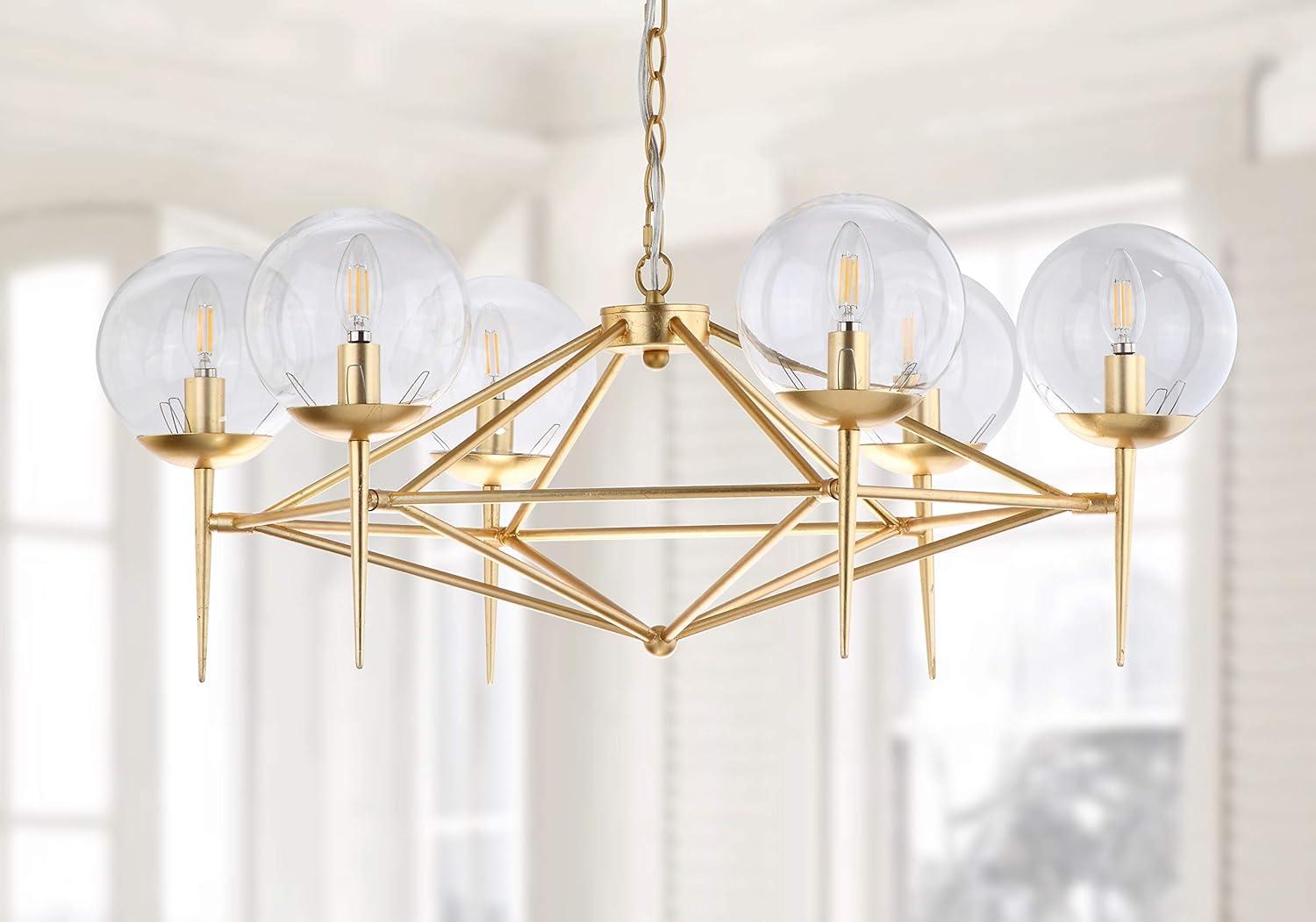 Greyor 6 Light 34" Chandelier - CHA4001 - Gold - Safavieh
