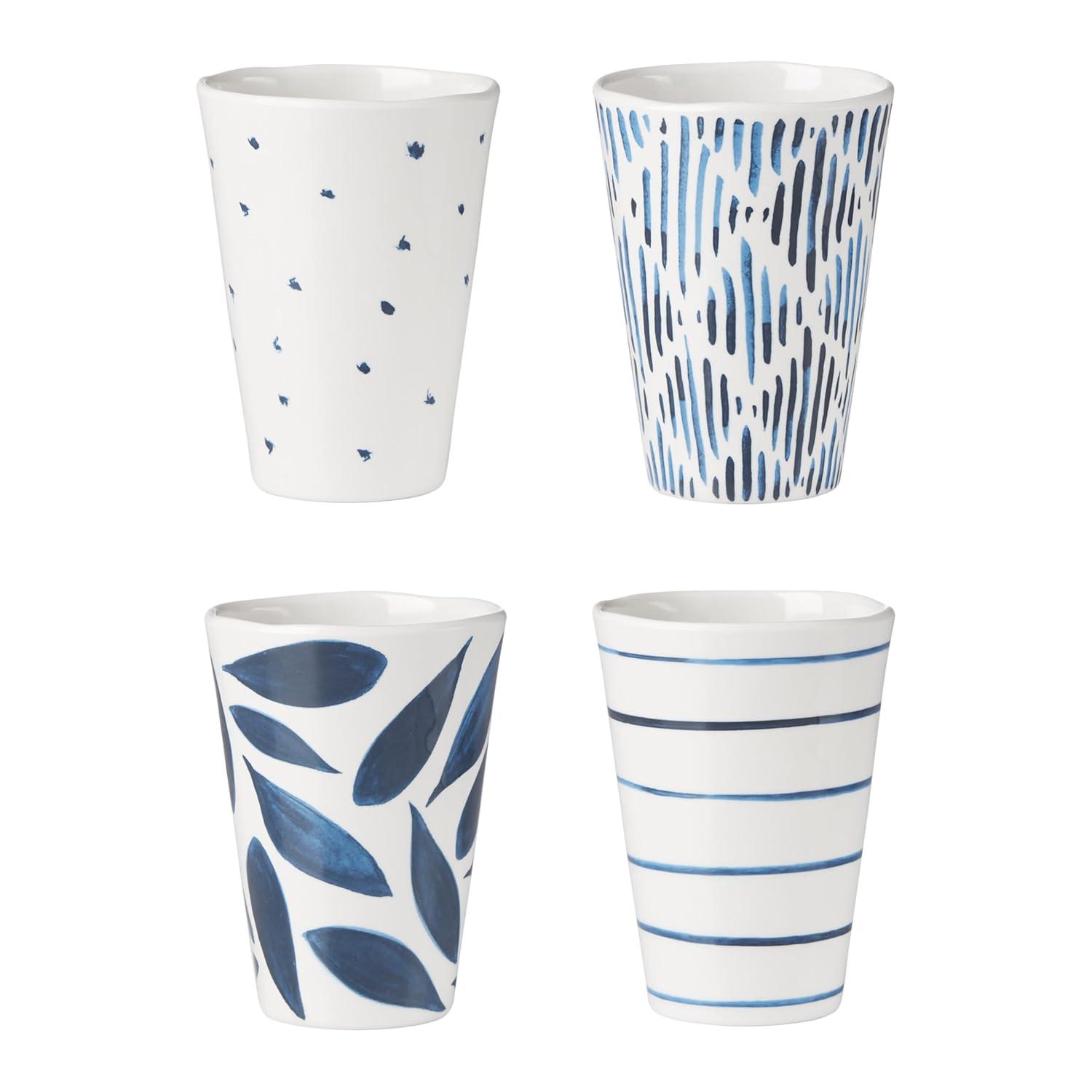 Lenox Blue Bay Melamine Blue Bay 4 Piece Melamine Assorted Tumbler Set