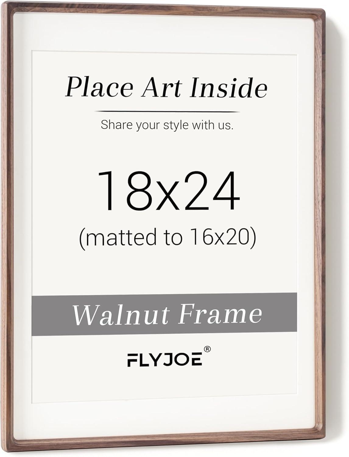 18x24 Frame White Wheat Solid Wood Picture Frame | Moulding Width 0.75 Inches | Interior Depth 0.5