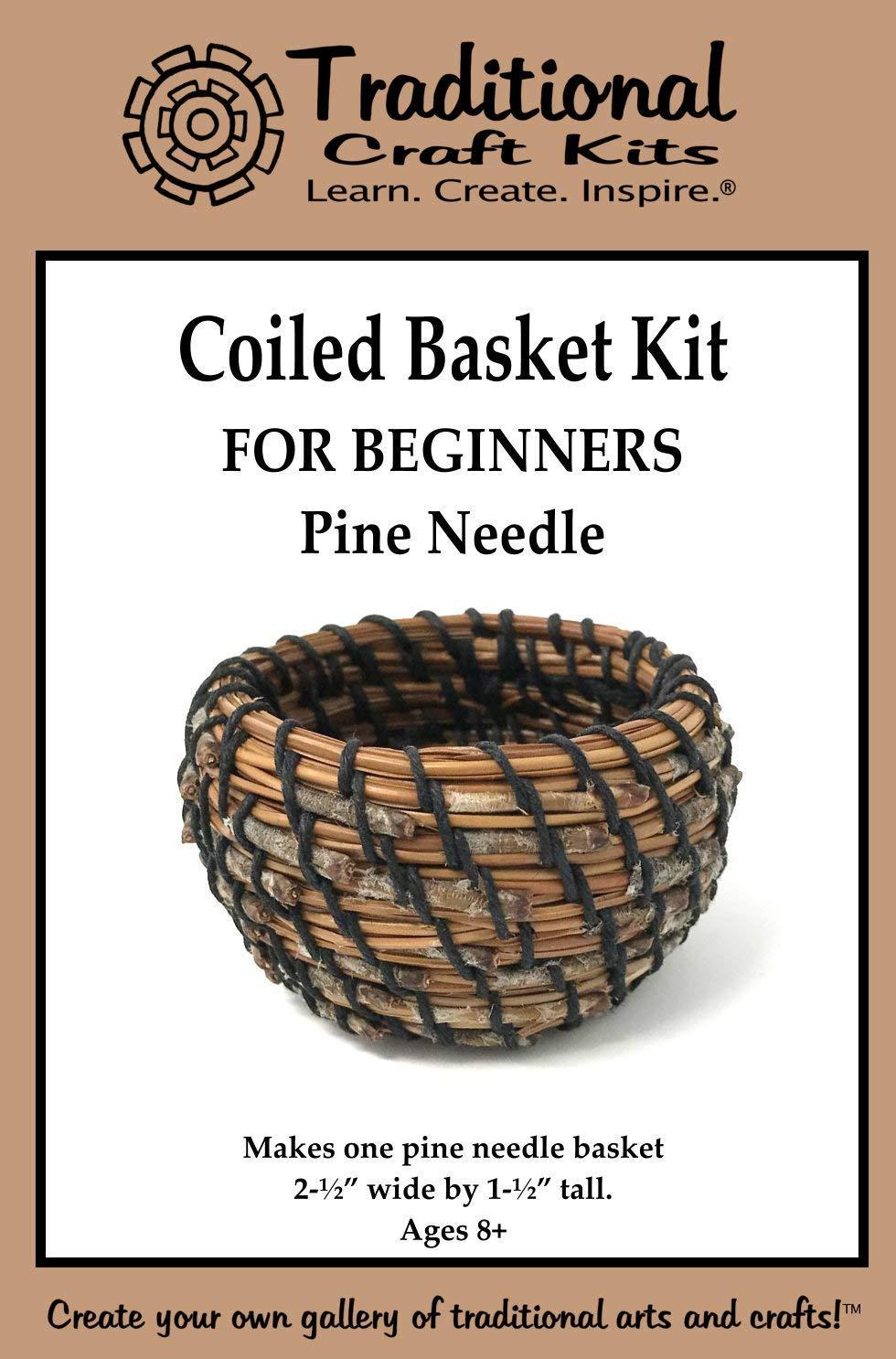 Traditional Craft Kits: Coiled Basket Kit for Beginners - Pine Needle
