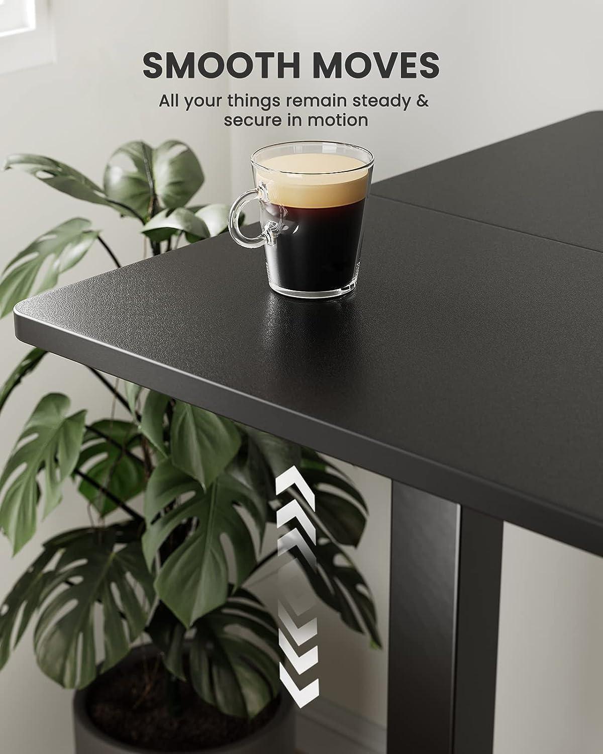 Height Adjustable Electric Standing Desk, 48 x 24 Inches Sit Stand up Desk, Memory Computer Home Office Desk (Black)