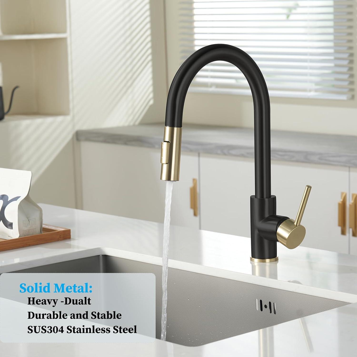 VIBRANTBATH Pull Out Kitchen Faucet