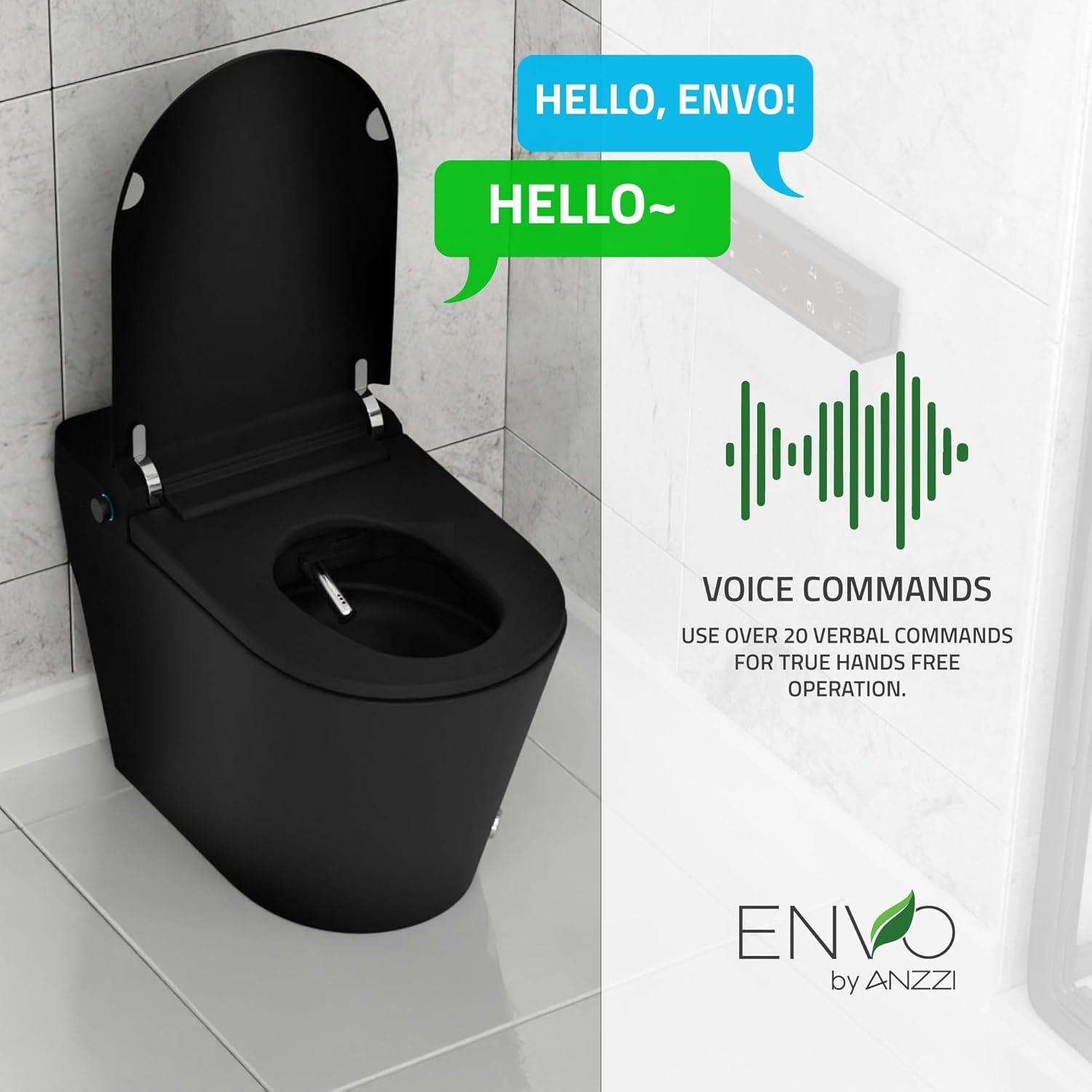 ENVO Echo Elongated Smart Toilet Bidet in Matte Black