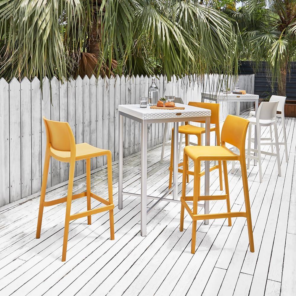 Sensilla 2pk Outdoor Stackable Bar Stools - Light Blue - Lagoon