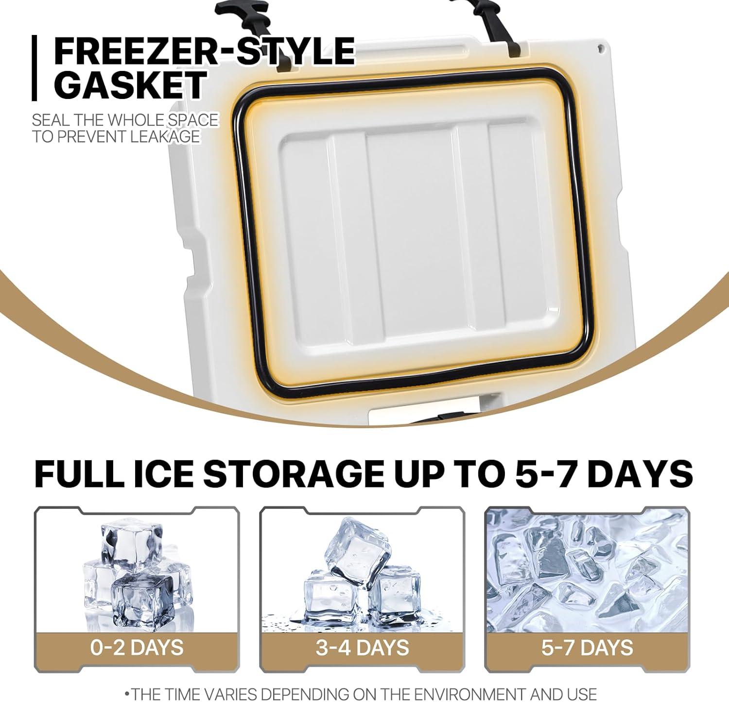 Magshion 40 Portable Refrigerated Box Outdoor With Wheels Retractable Pull Rod