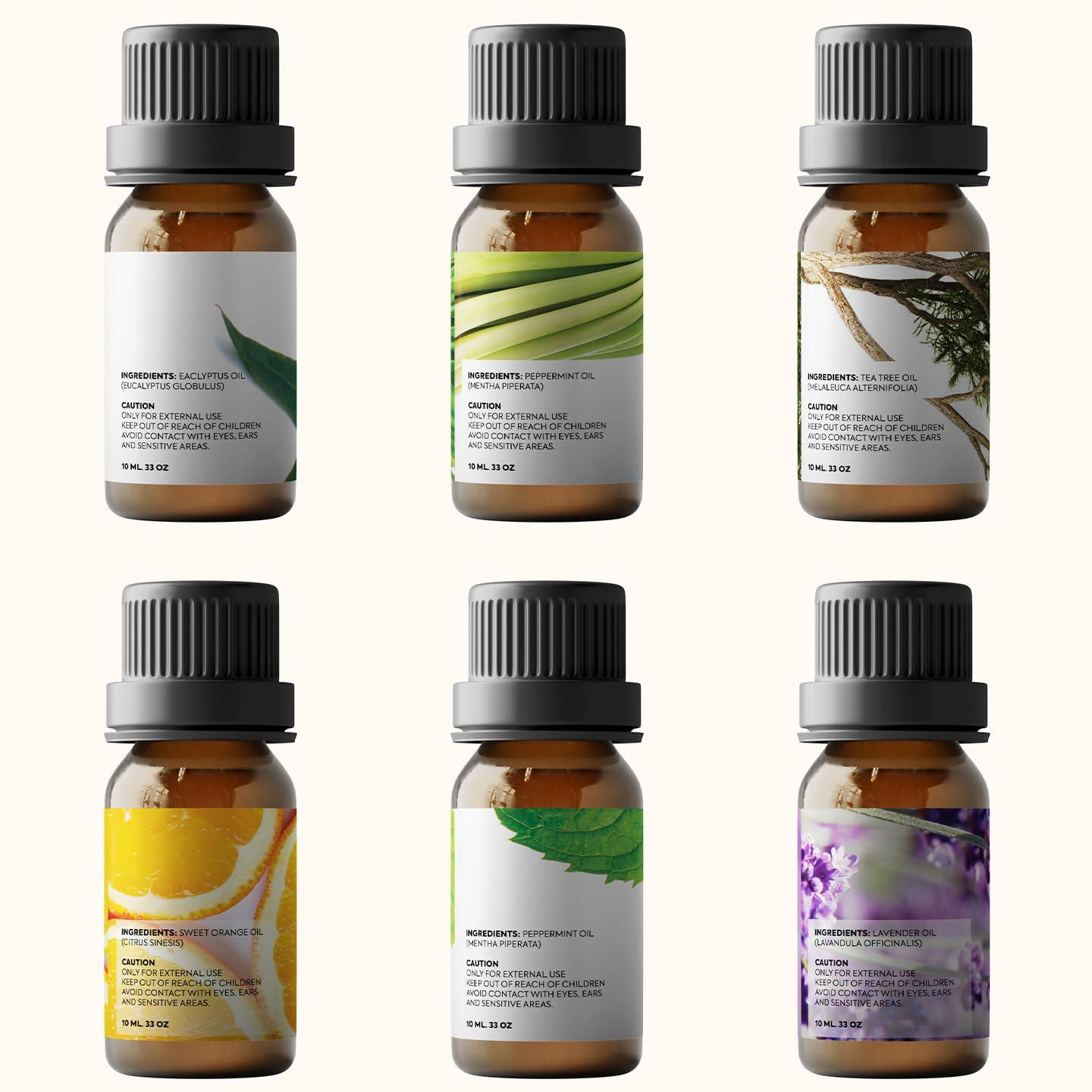 Pure Aroma 6-Pack Multi-Scent Essential Oil Set