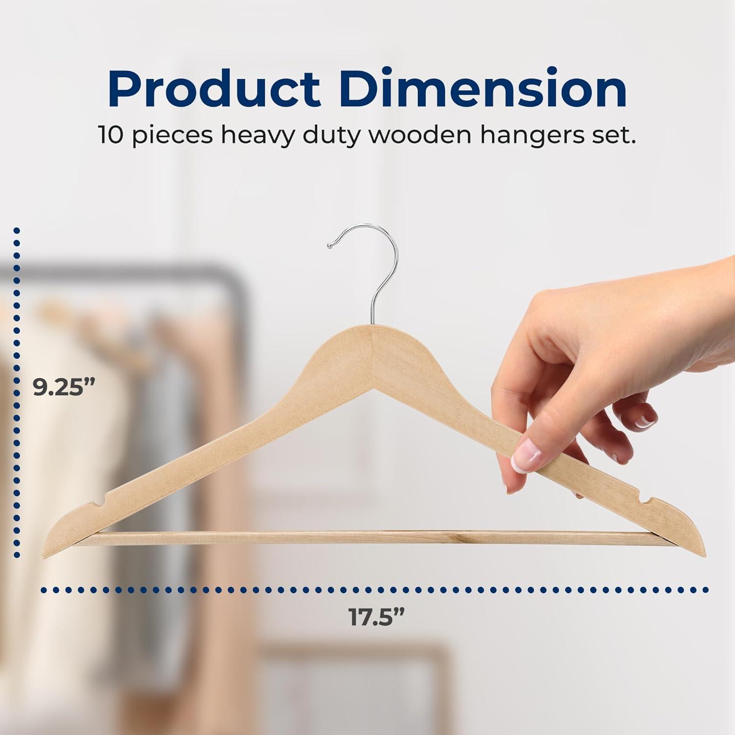 SereneLife Non-Slip Standard Hanger