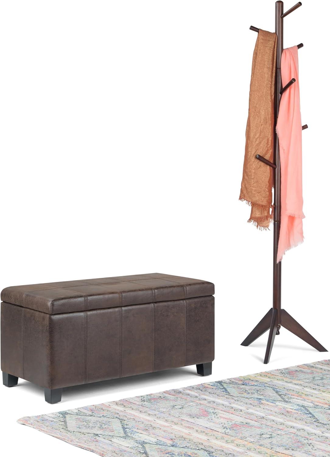 Simpli Home Dover Storage Ottoman Bench