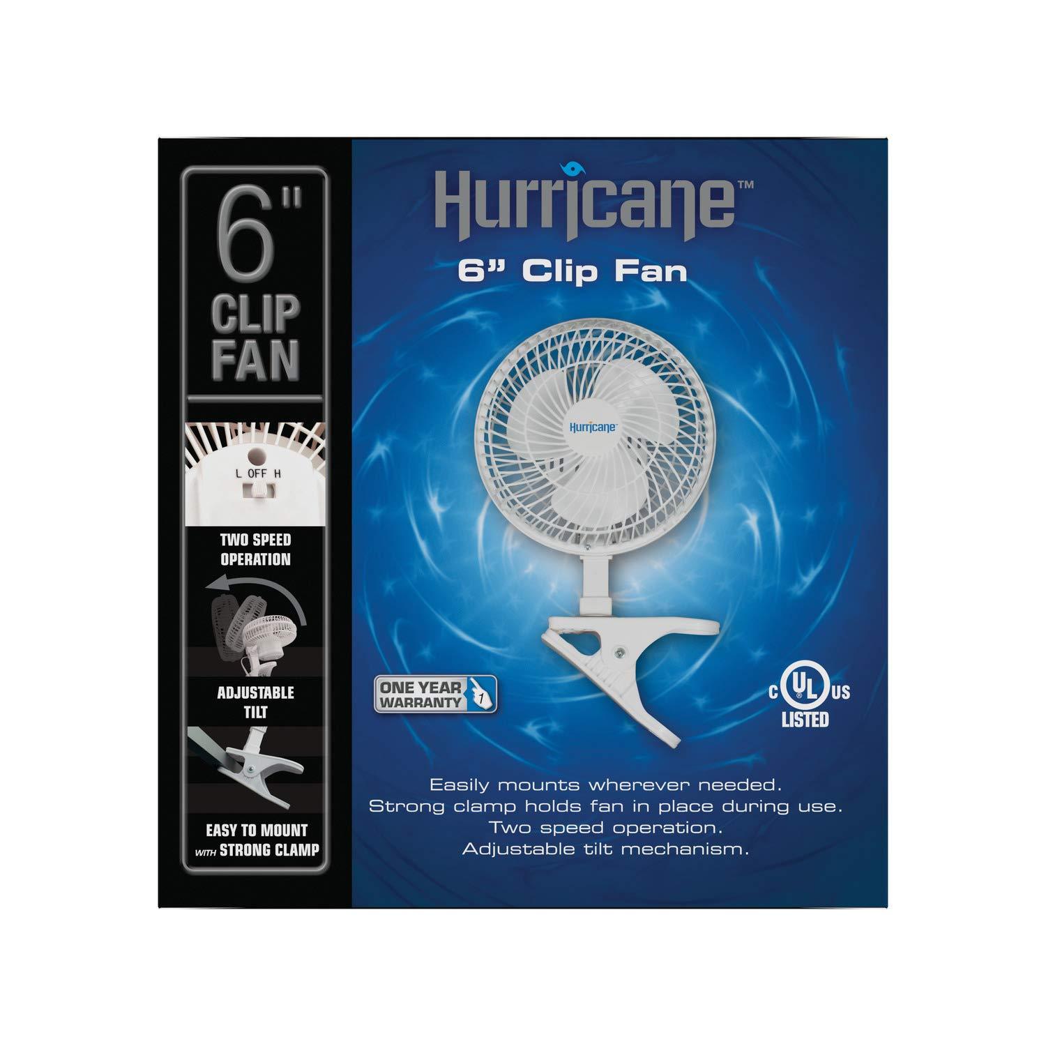 Hurricane Hurricane 10'' Oscillating Retro Clip Fan Fan