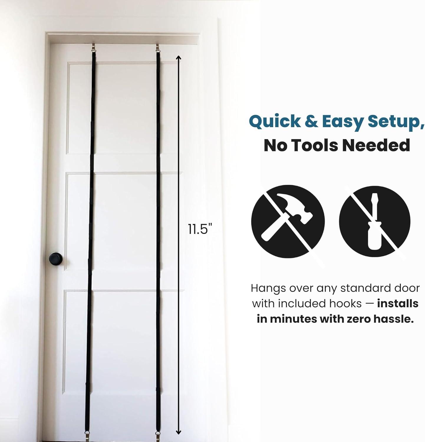 Jokari 16 Hook Cap Rack Over the Closet Door for Baseball Caps and Accessories, 2 Pack