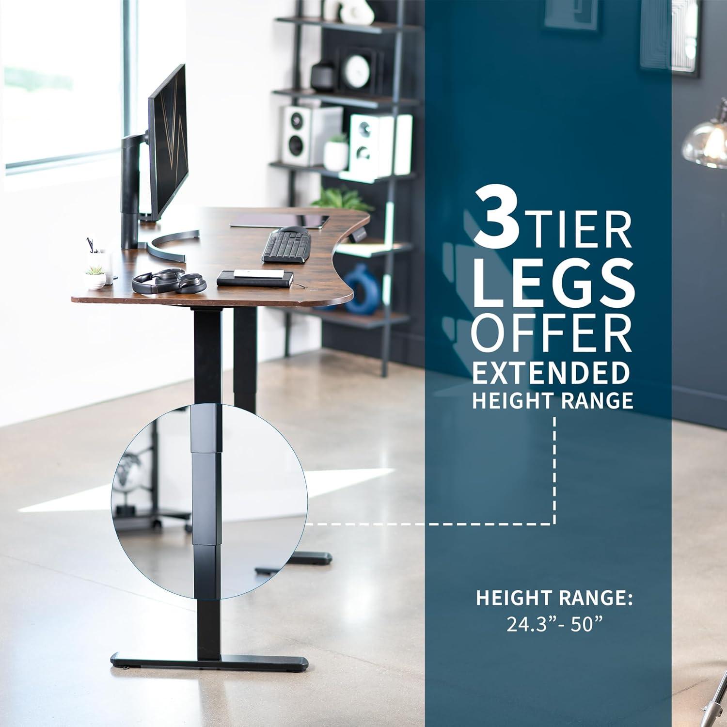 Adjustable Metal Base Standing Desk