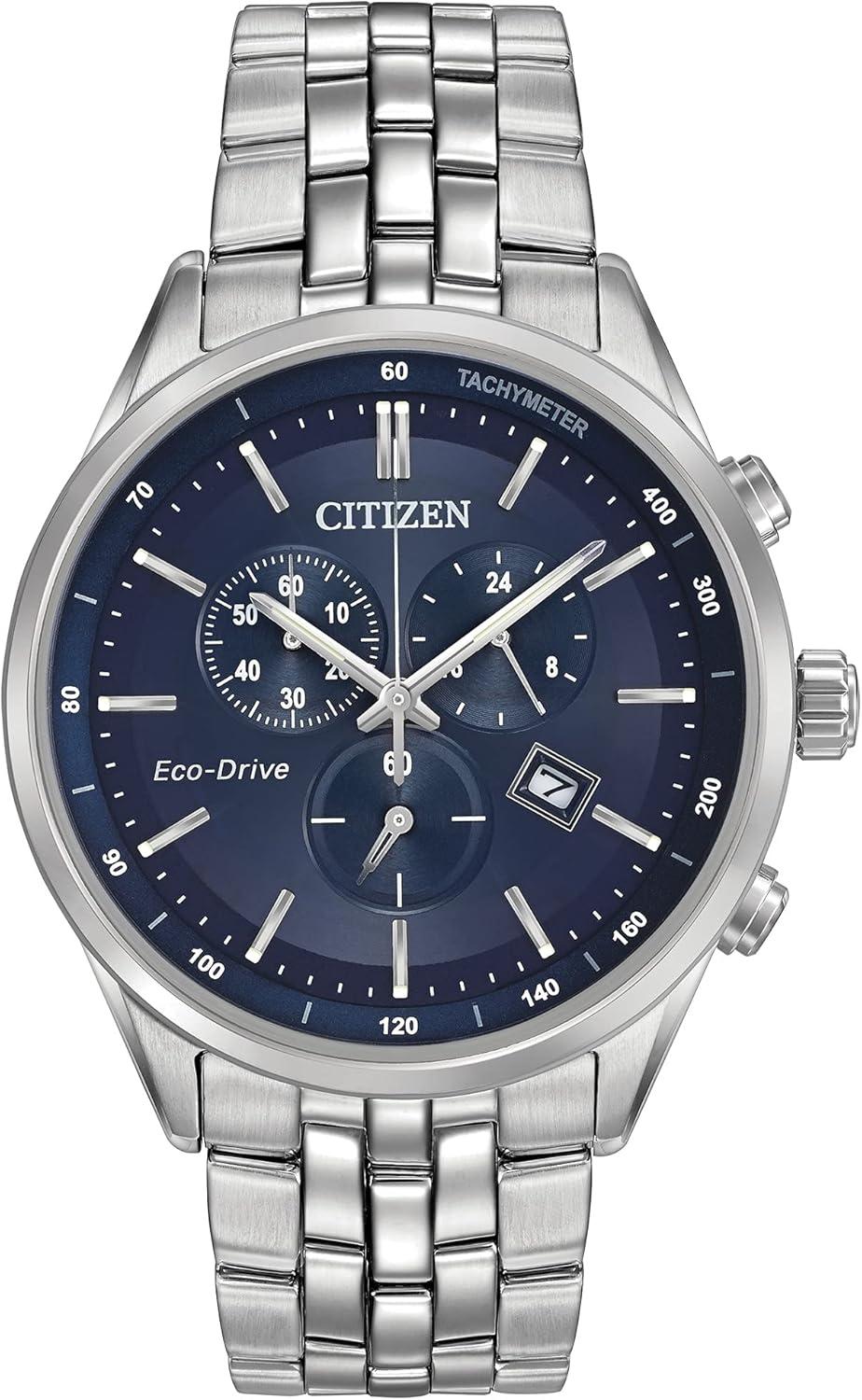 Citizen Men's Eco-Drive Chronograph Stainless Steel Watch AT2141-52L