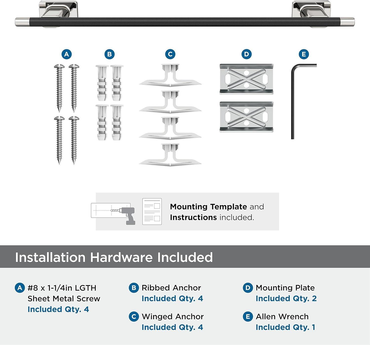 Amerock Esquire Wall Mounted Towel Bar