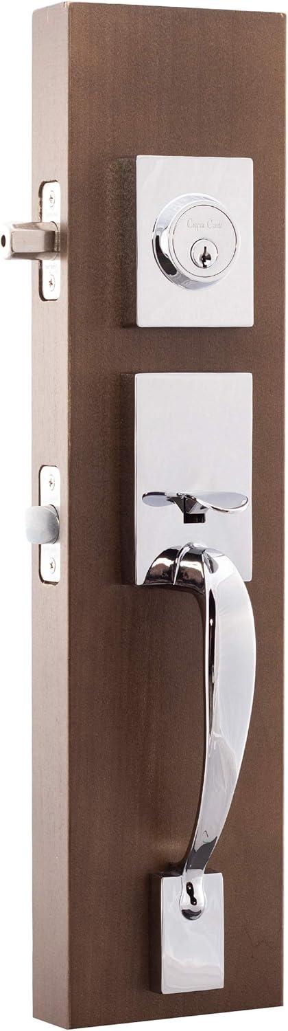 Copper Creek Copper Creek Handleset with Single Cylinder Deadbolt and Copper Creek Door Lever and Colonial Rosette