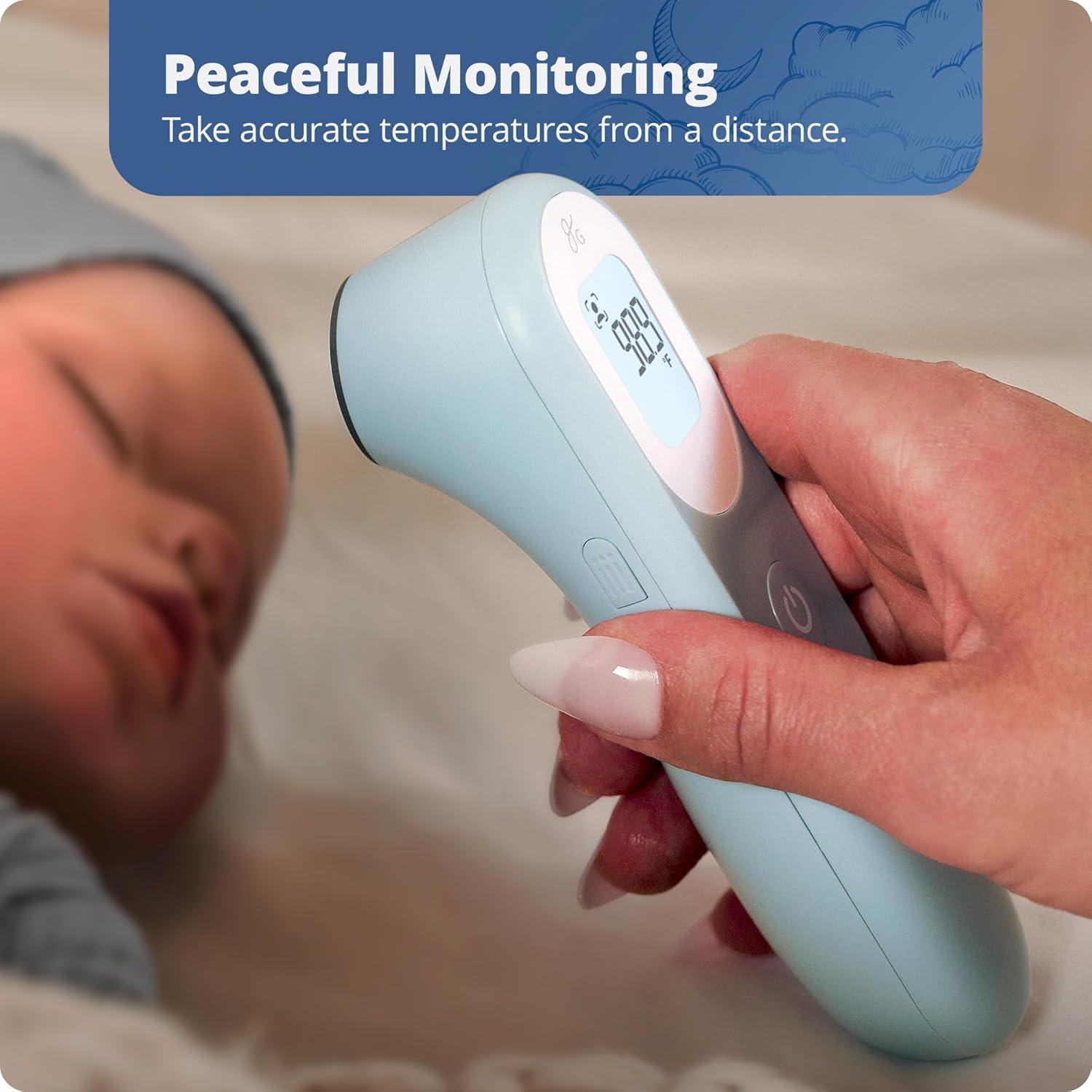 Greater Goods Digital Infrared Forehead Thermometer, Kids and Adults w Backlit Display, Blush Pink