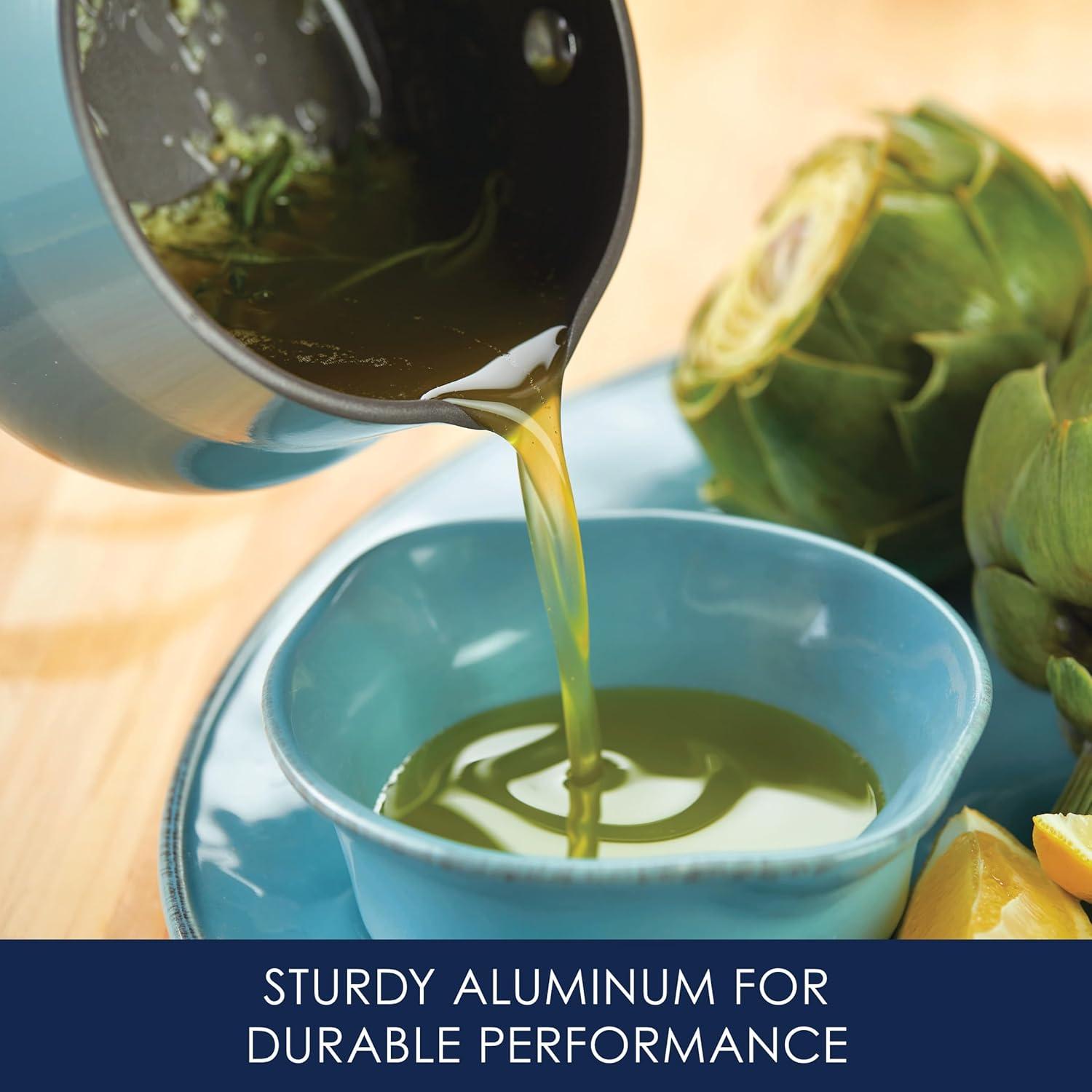 Rachael Ray Cucina Hard Enamel 0.75 qt. Nonstick Butter Warmer