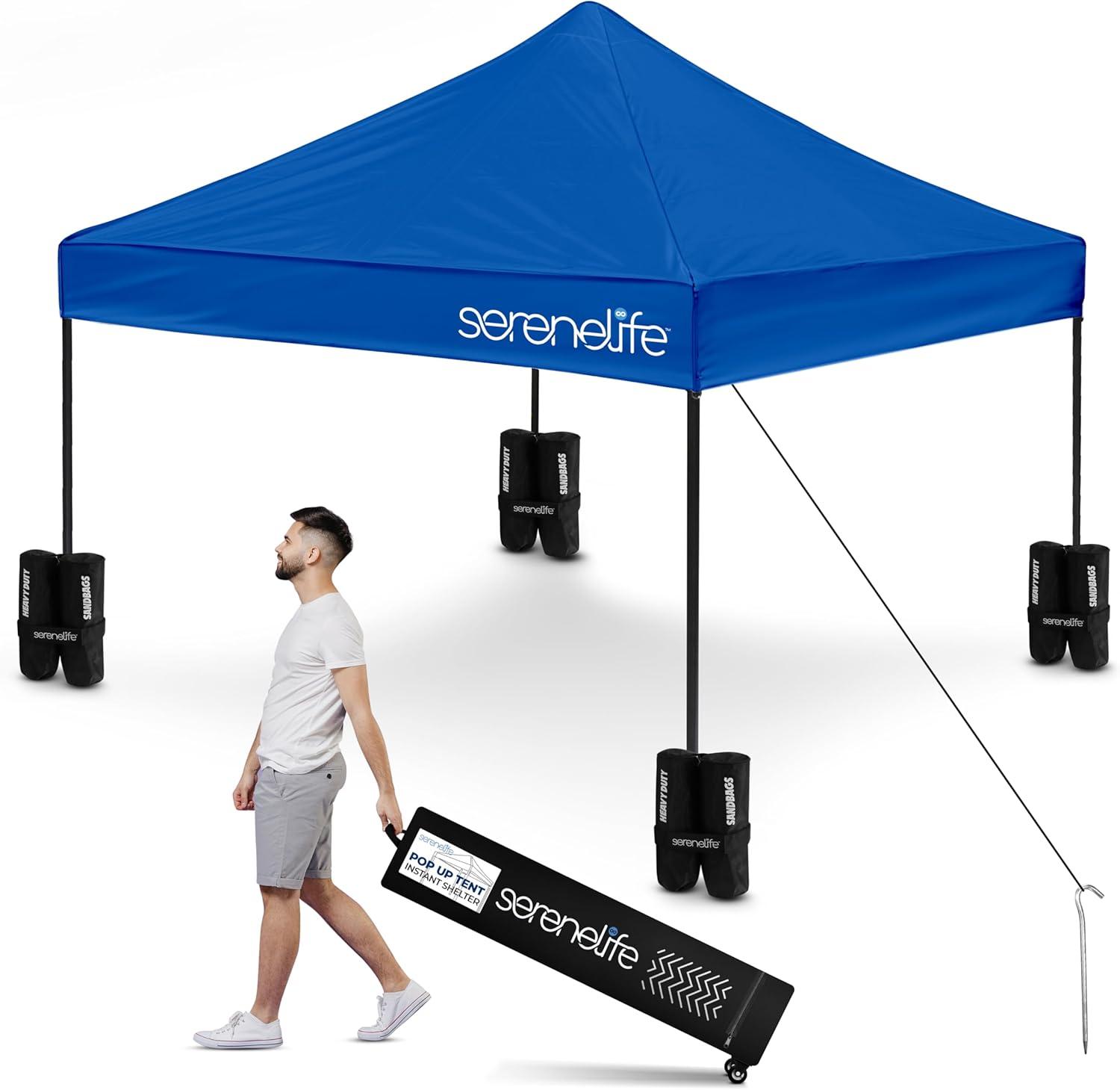 10 Ft. W x 10 Ft. D Steel Pop-Up Canopy