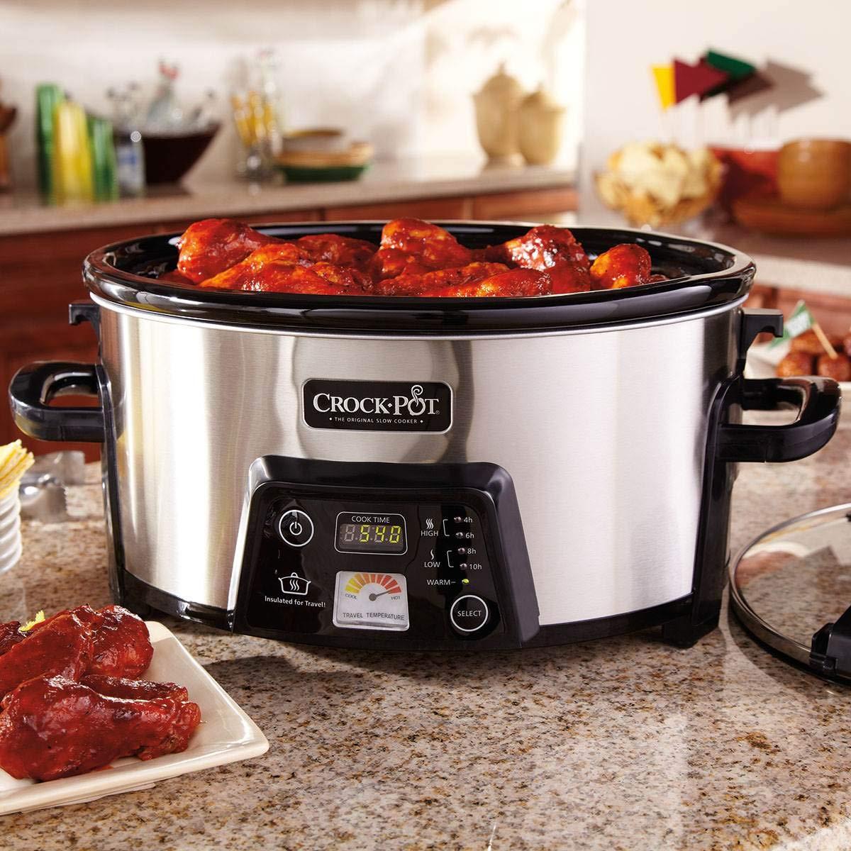 Crock-Pot SCCPCTS605-S Cook Travel Serve 6-Quart Programmable Slow Cooker