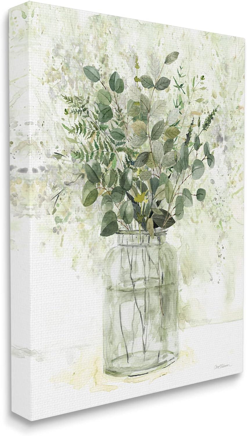 Stupell Industries Varied Herbal Botanical Arrangement Painting Gallery Wrapped Canvas Print Wall Art, Design by Carol Robinson