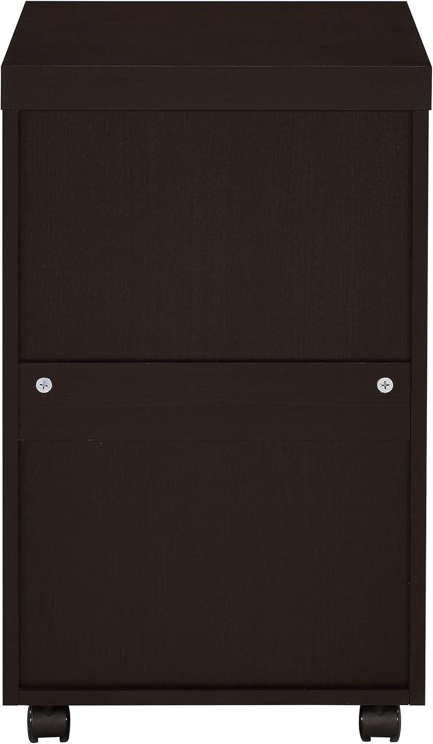 Black 3-Drawer Lockable Mobile Storage Cabinet