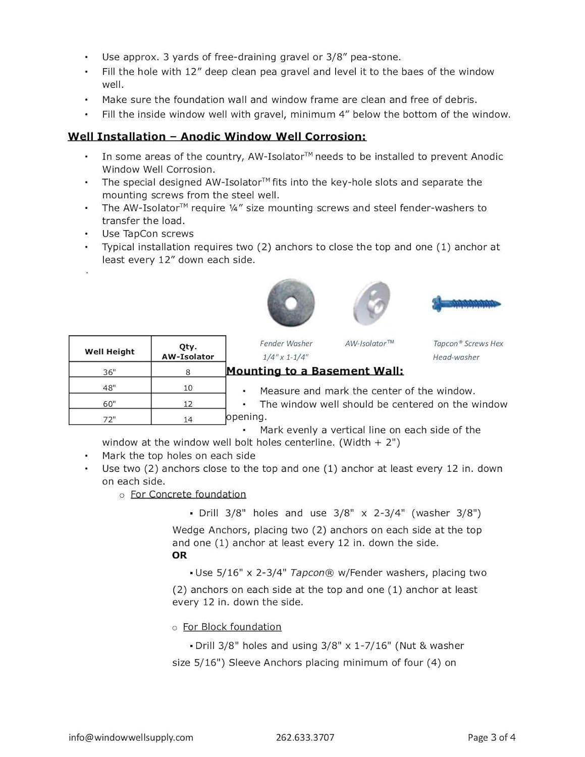 Gray Stoneview Heavy-Duty Corrugated Steel Window Well, 60" x 36"