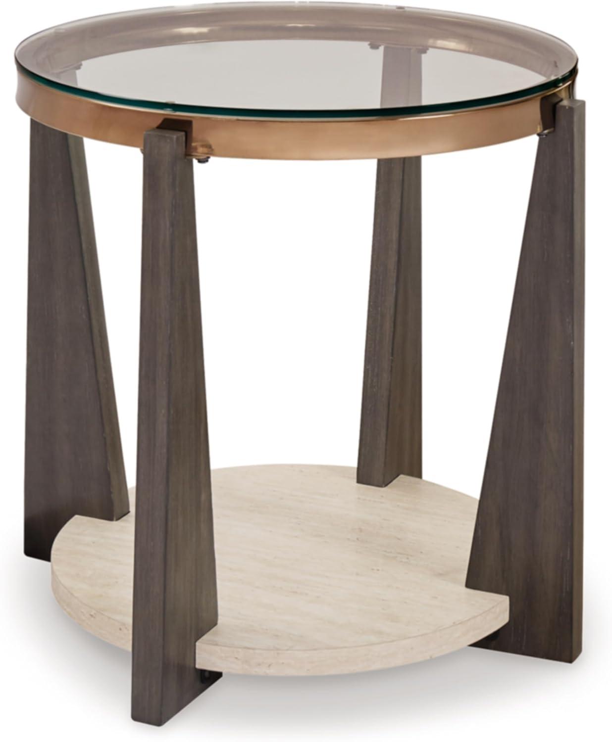 Signature Design by Ashley Frazwa End Table, Grayish Brown