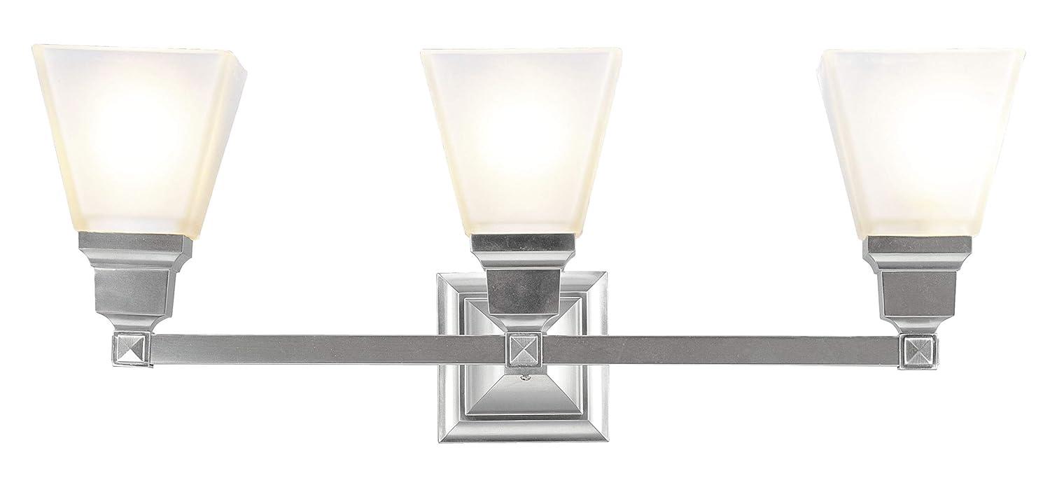 Livex Lighting Mission 3 - Light Vanity in  Brushed Nickel