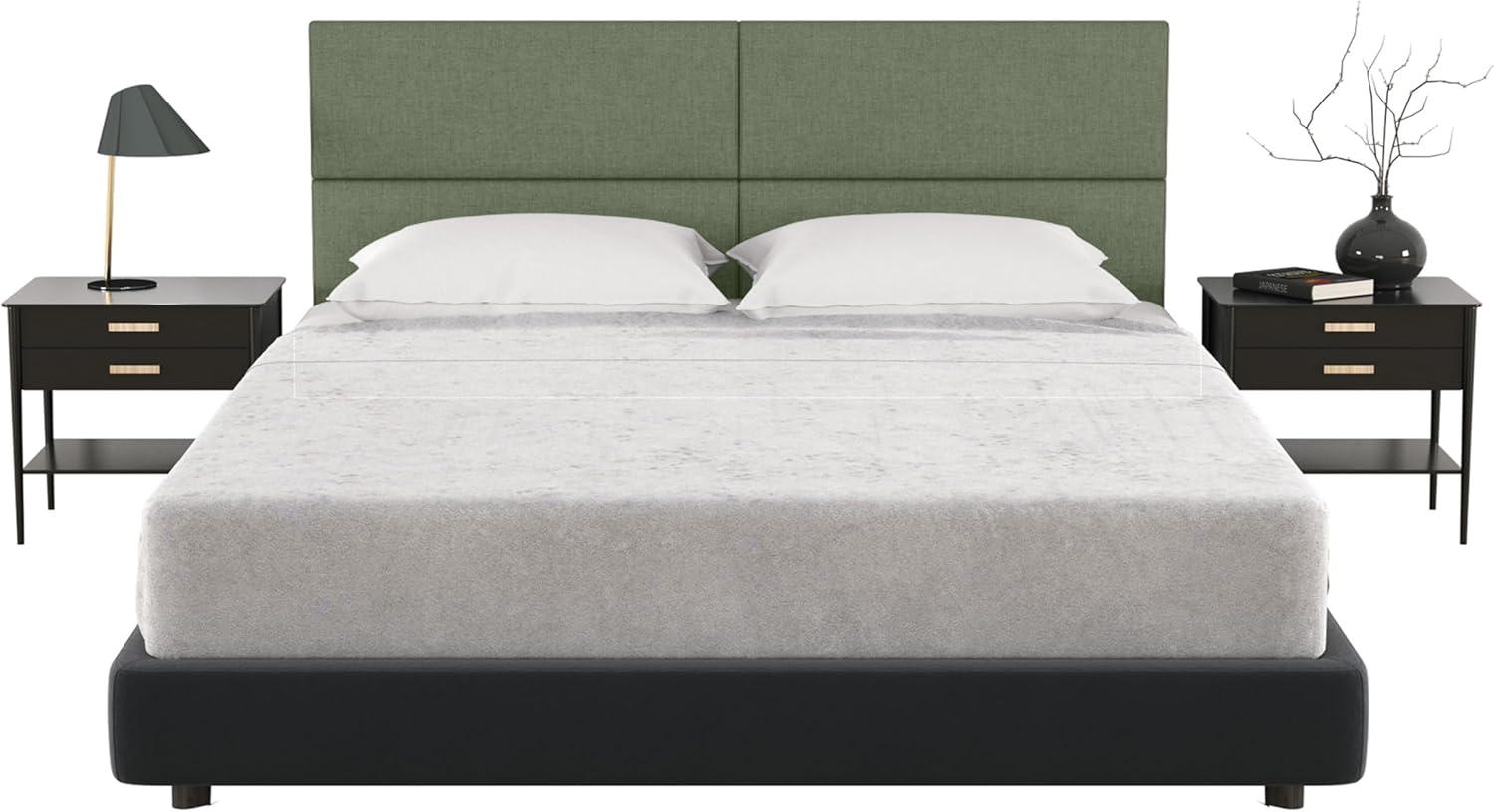 Panelist Modern Padded Headboard - Set of Wall Mounted Panels