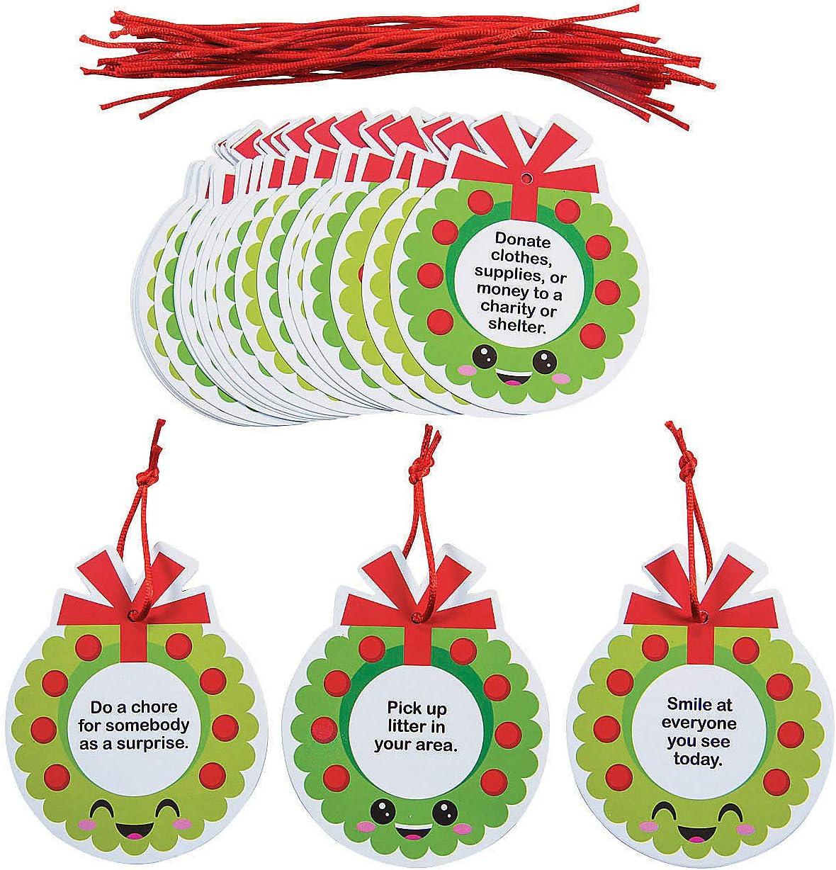 Adornos Navideños de Hechos de Bondad, Papelería, Navidad, 24 Piezas