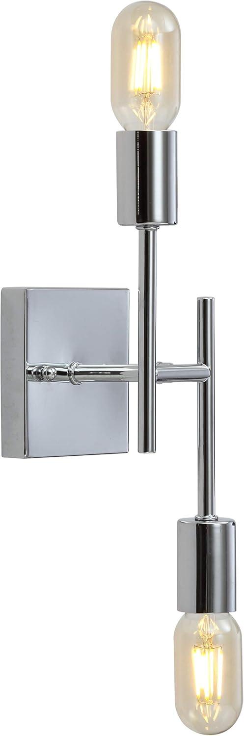 Turing 18.75" Polished Chrome LED Wall Sconce for Modern Homes