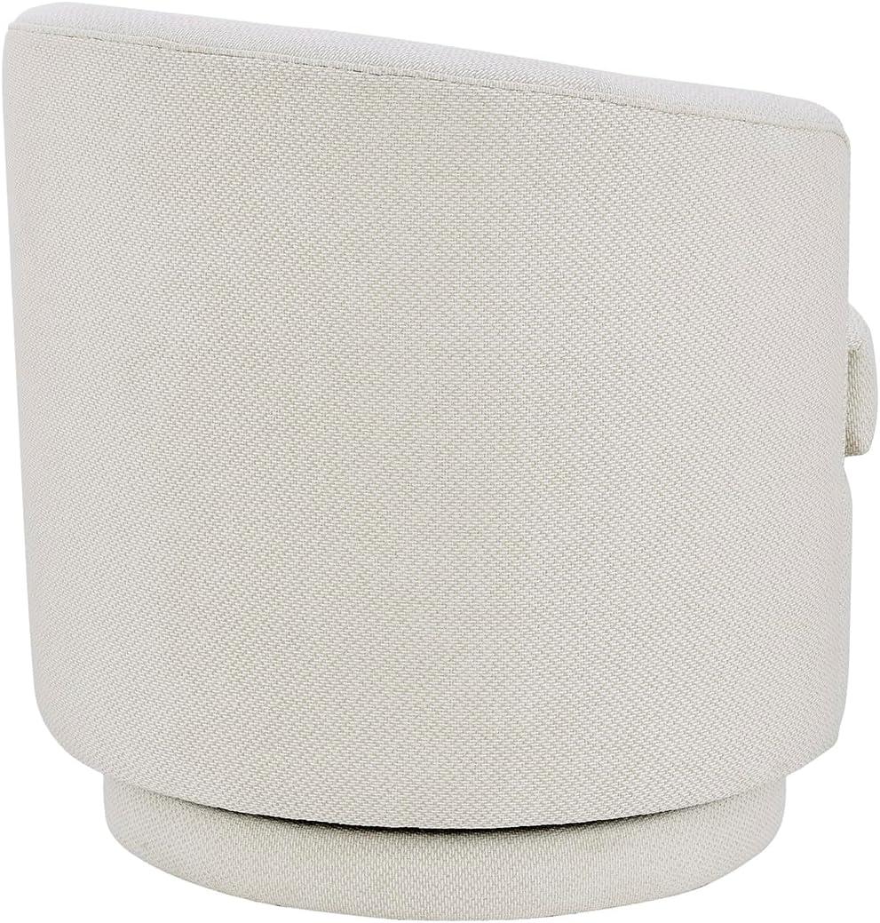 New Pacific Direct Rachel Modern Fabric Swivel Accent Arm Chair in Cardiff Cream