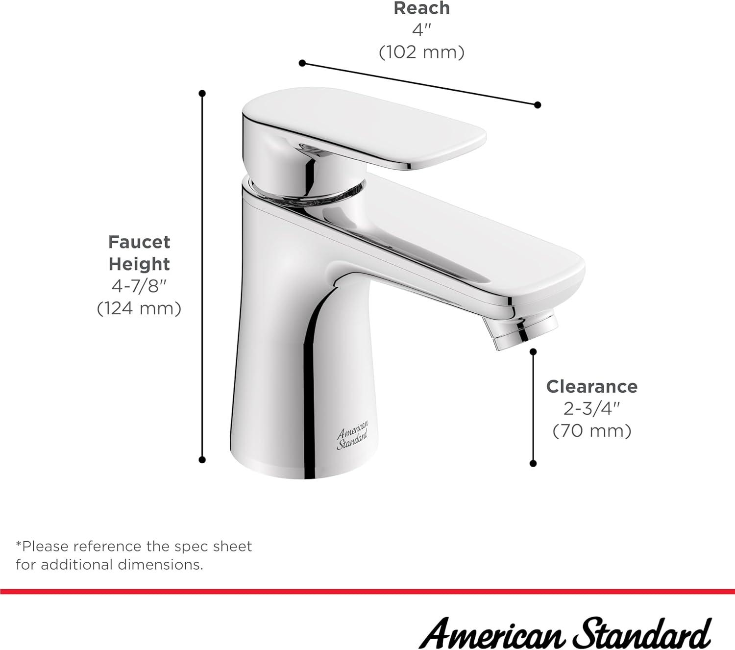 Brushed Nickel Petite Single-Handle Bathroom Faucet