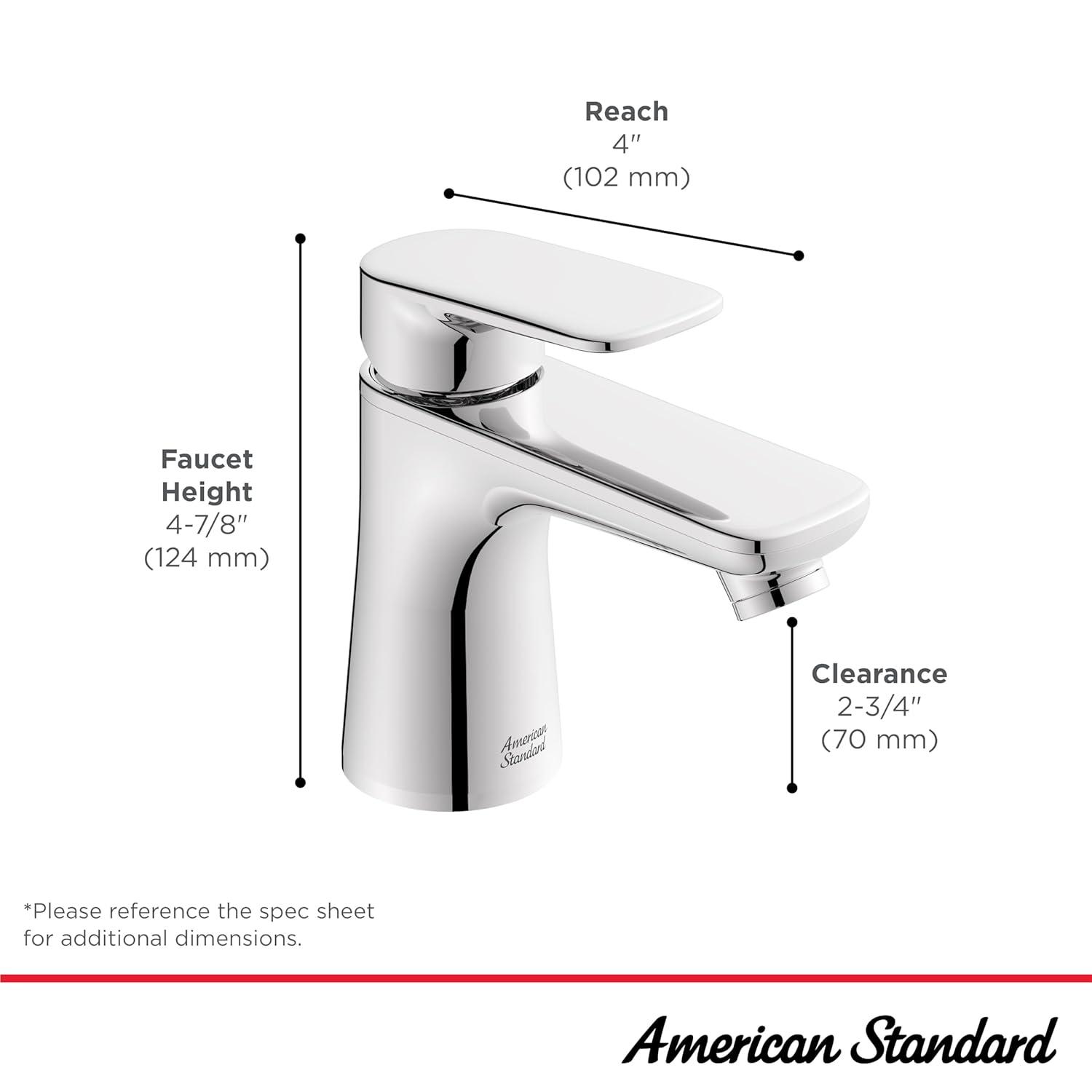 Single-Hole Single-handle Bathroom Faucet with Drain Assembly
