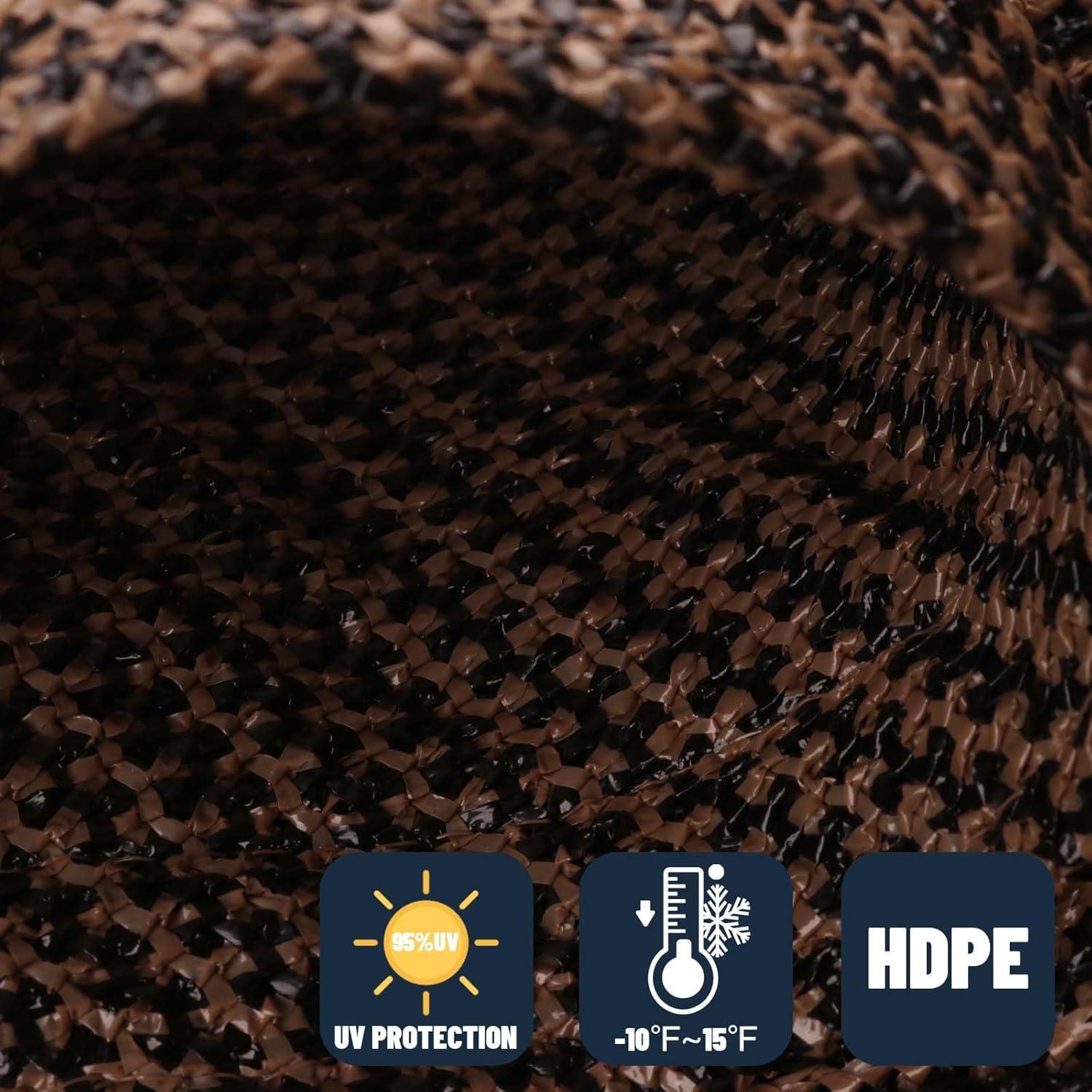 SUNNY GUARD Sun Shade Sail 10/12/16.5/20FT Triangle UV Block Sunshade Canopy for Outdoor, 16.5'x16.5'x16.5' Cream