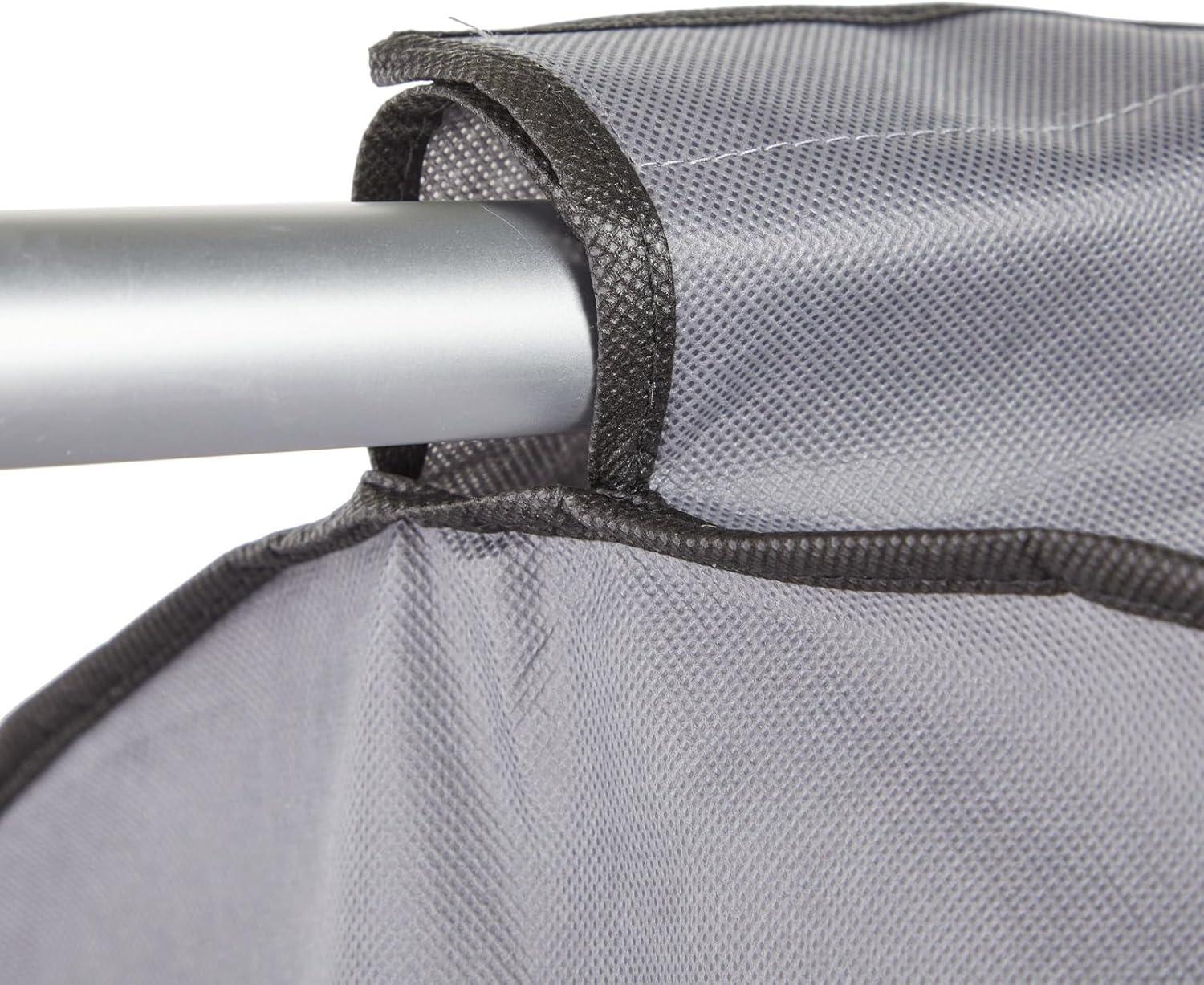 Stockroom Plus 2 Pack Hanging Garment Bags for Closet Storage with Window, Large, Grey, 20x54x24 In