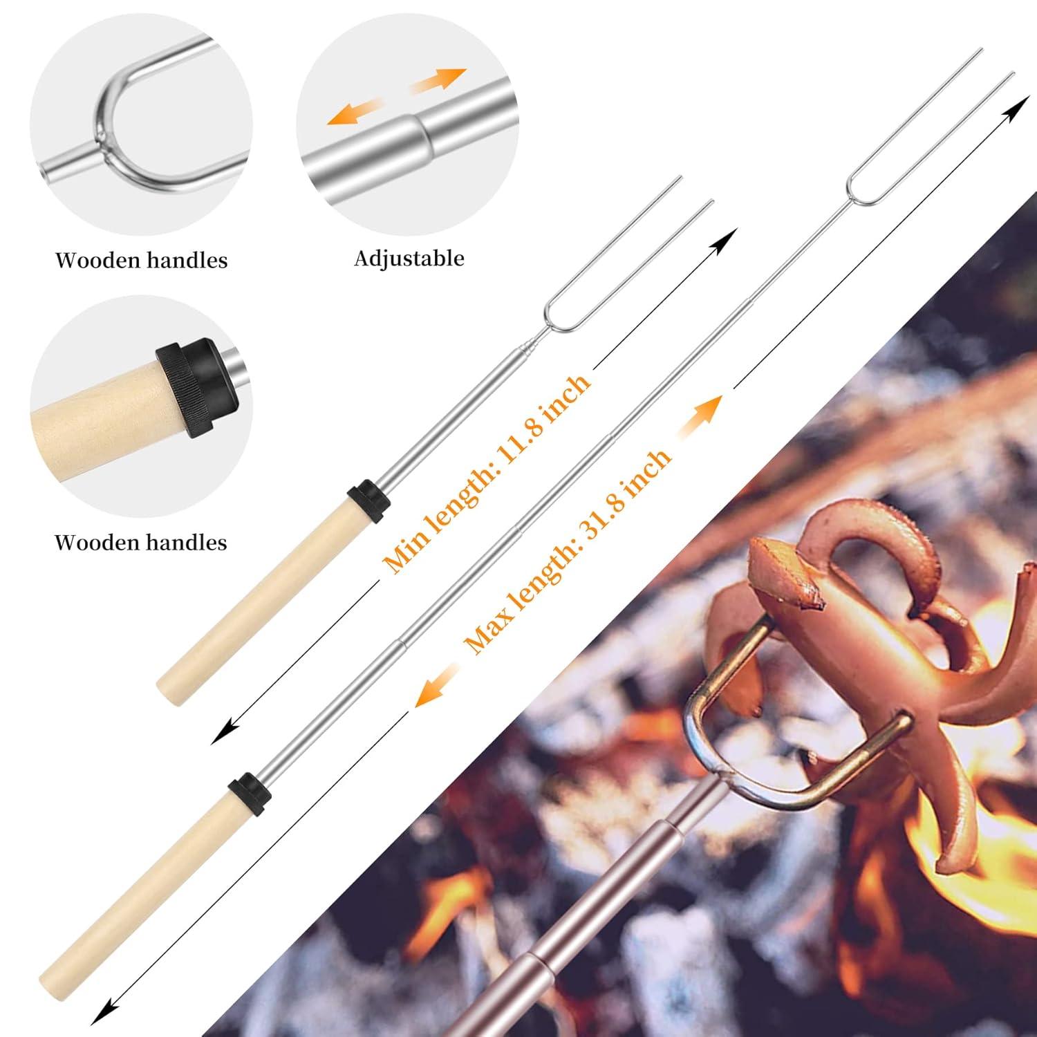 Camping Cooking Utensils Set, Stainless Steel Grill Tools, Camping BBQ Cookware Gear and Equipment for Travel Tenting RV Van Picnic Portable Kitchen Essentials Accessories