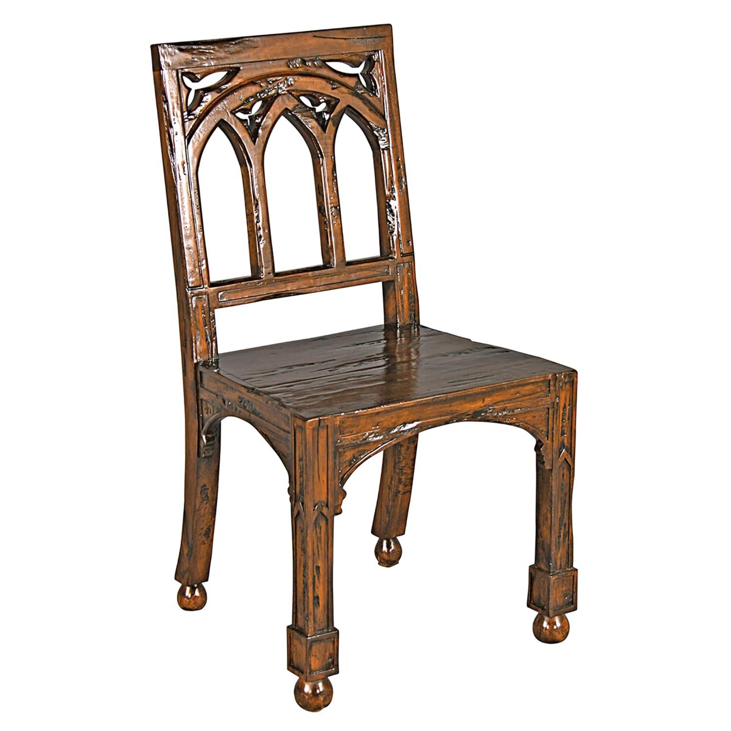 Design Toscano Gothic Revival Rectory Side Chair