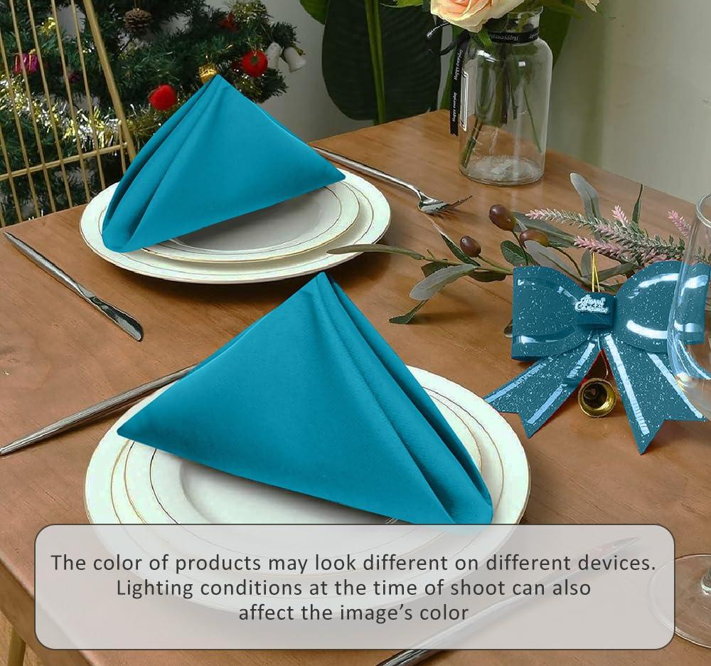 Ruvanti Poly Cotton Enrich Twill Cloth Napkins (Set of 12)