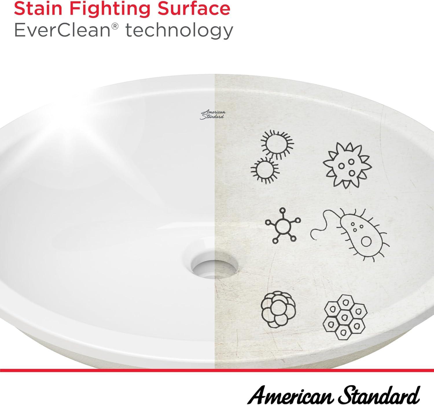 American Standard Aspirations 18'' Vitreous China Rectangular Bathroom Sink with Faucet and Overflow