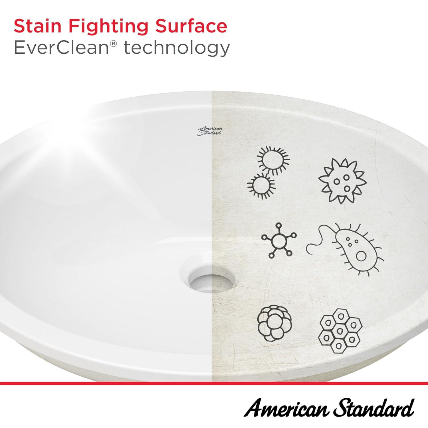 American Standard Aspirations 18'' Vitreous China Rectangular Bathroom Sink with Faucet and Overflow