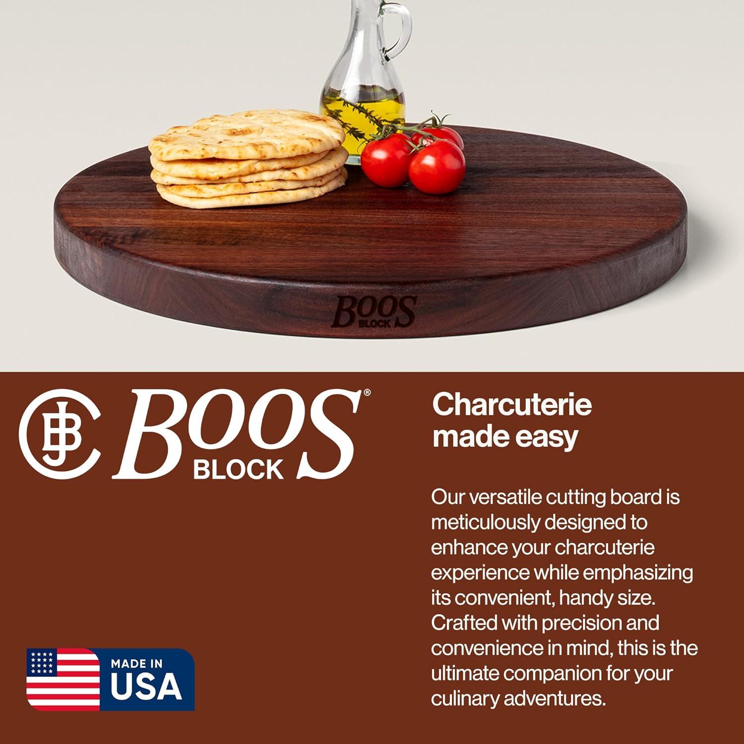 John Boos John Boos 18" Round Cutting Board, 1.5" Edge Grain