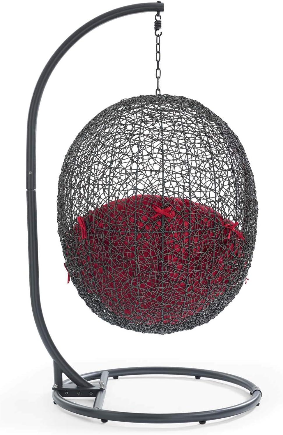 Modway Hide Outdoor Patio Swing Chair With Stand