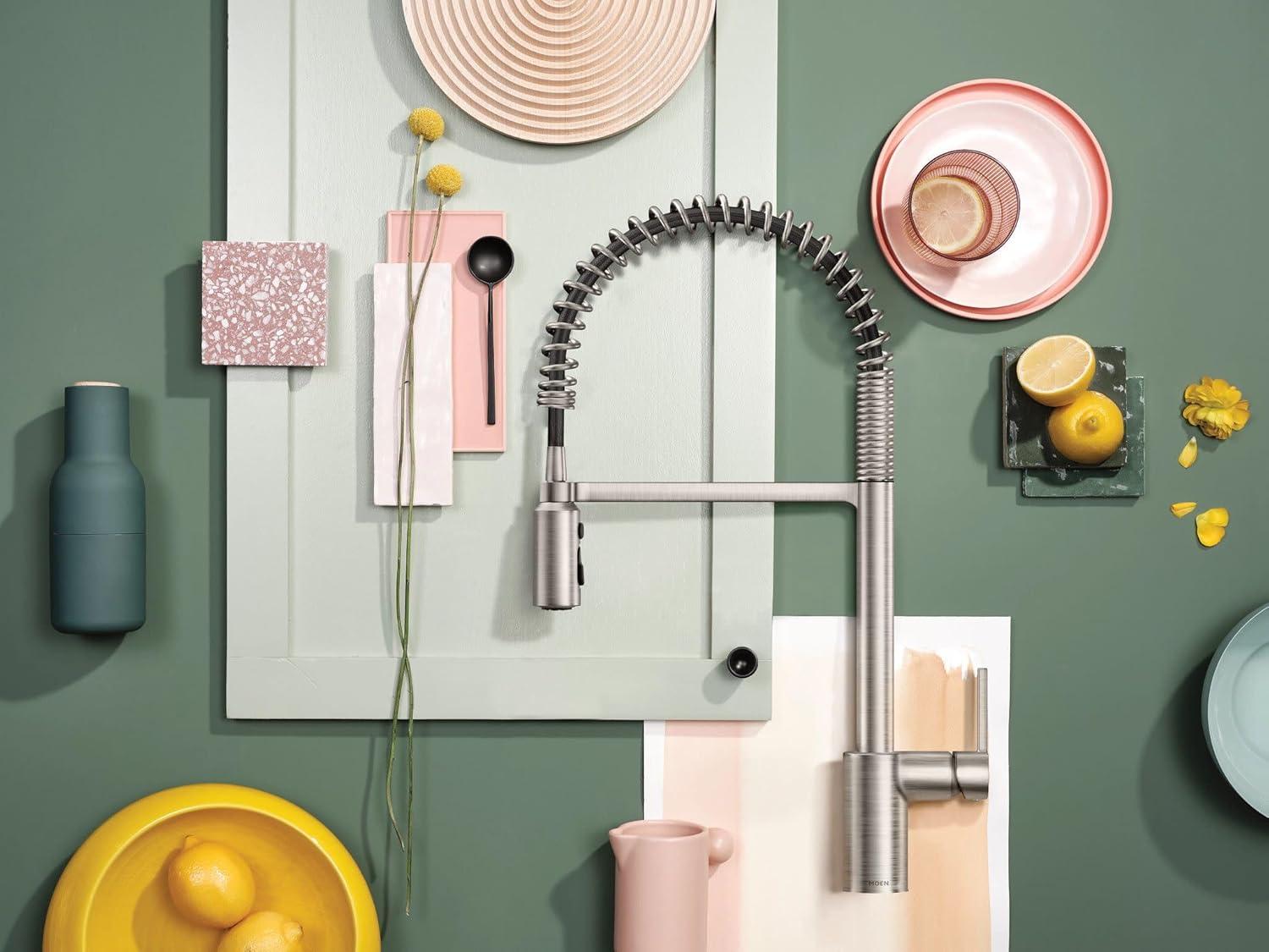 Moen Align Spot Resist Stainless One-Handle Pre-Rinse Spring Pulldown Kitchen Faucet