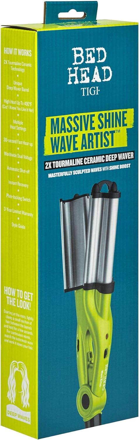 Bed Head Wave Artist Deep Waver | Combat Frizz and Add Massive Shine for Beachy Waves, (Green)